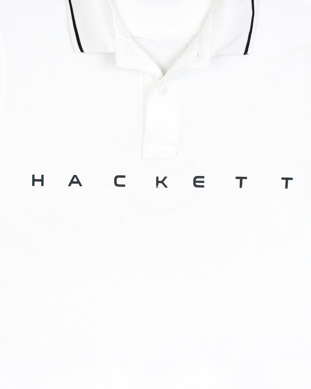 Premium HKT Men Tipped Polo Shirt - White