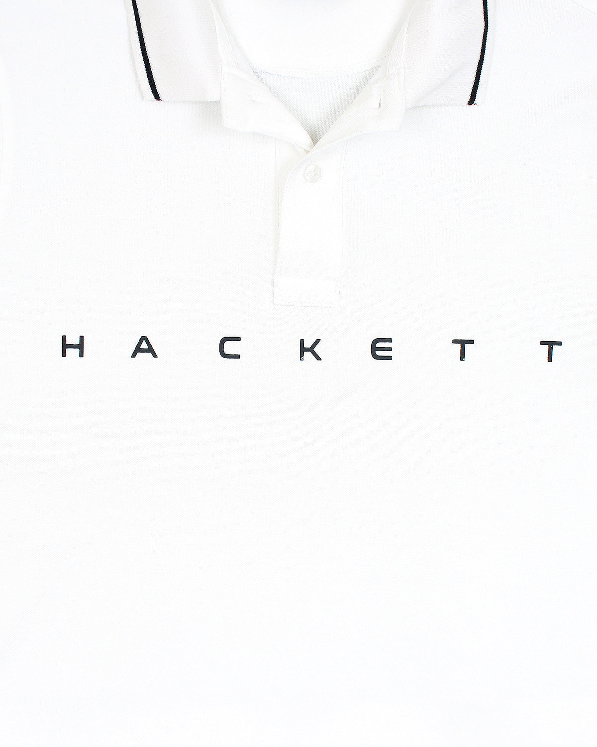 Premium HKT Men Tipped Polo Shirt - White