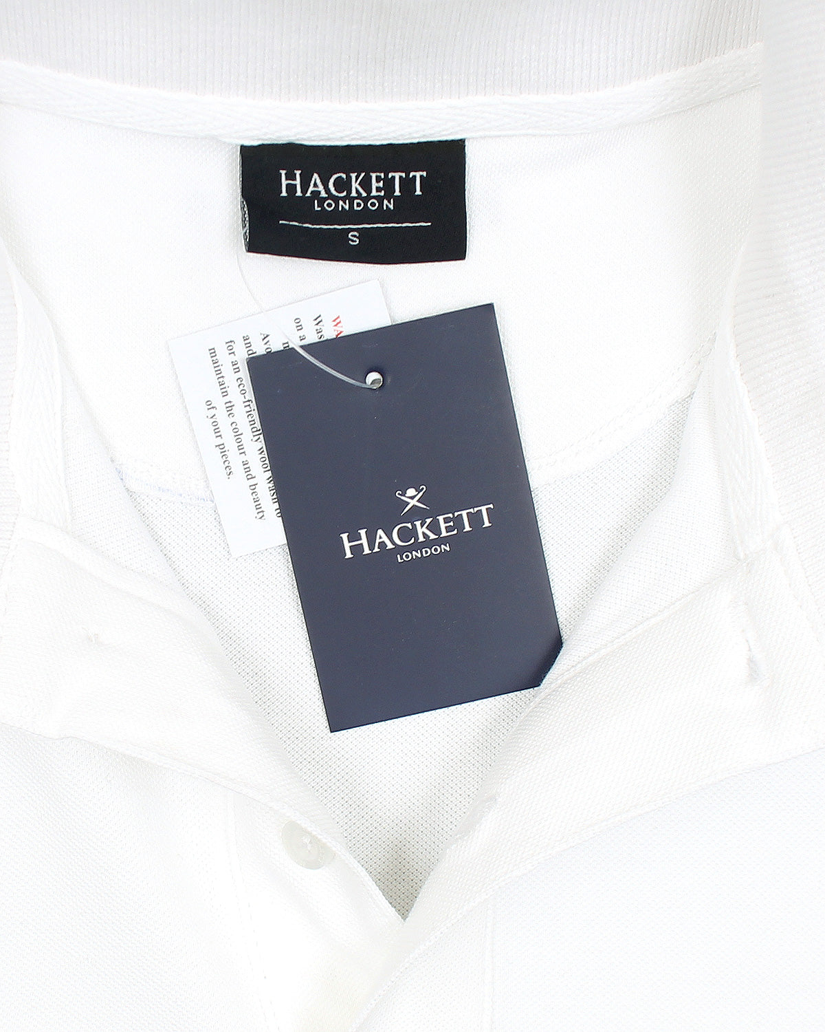 Premium HKT Men Tipped Polo Shirt - White