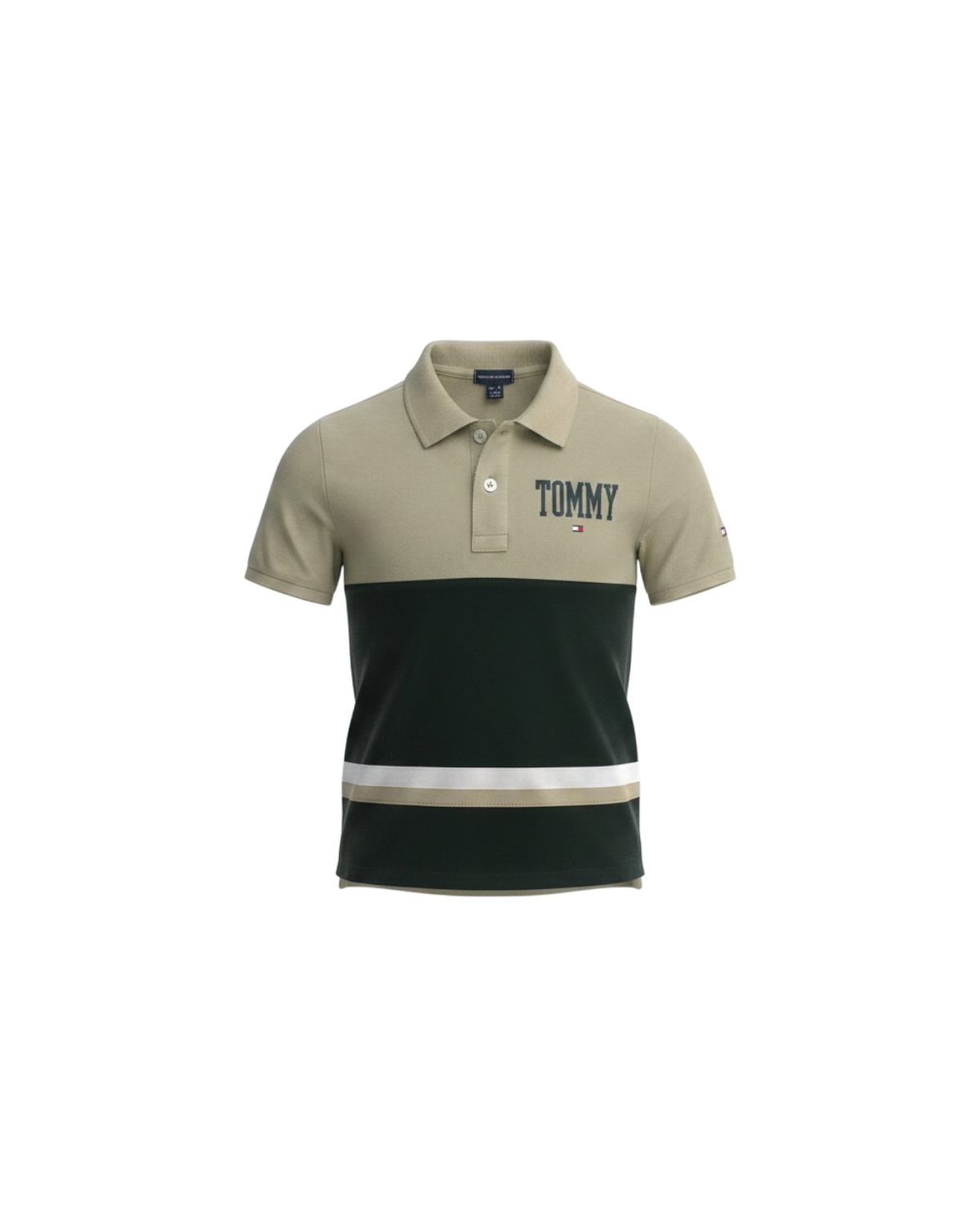 Kids Contrast Panel TH Polo Shirt - B-W-B