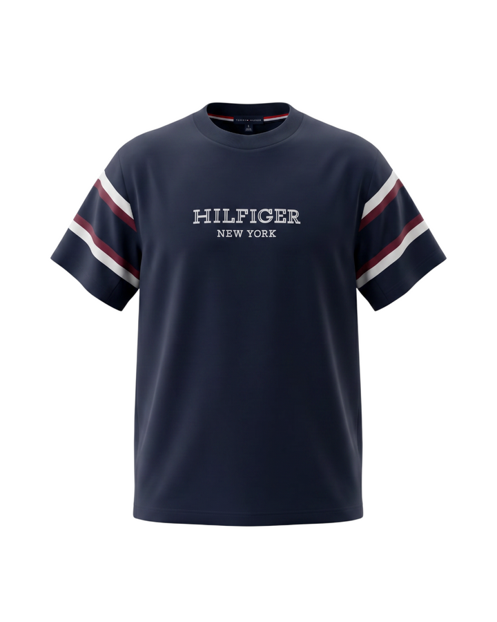 Men's Hil. Oversize NewYork T Shirt - Navy Blue