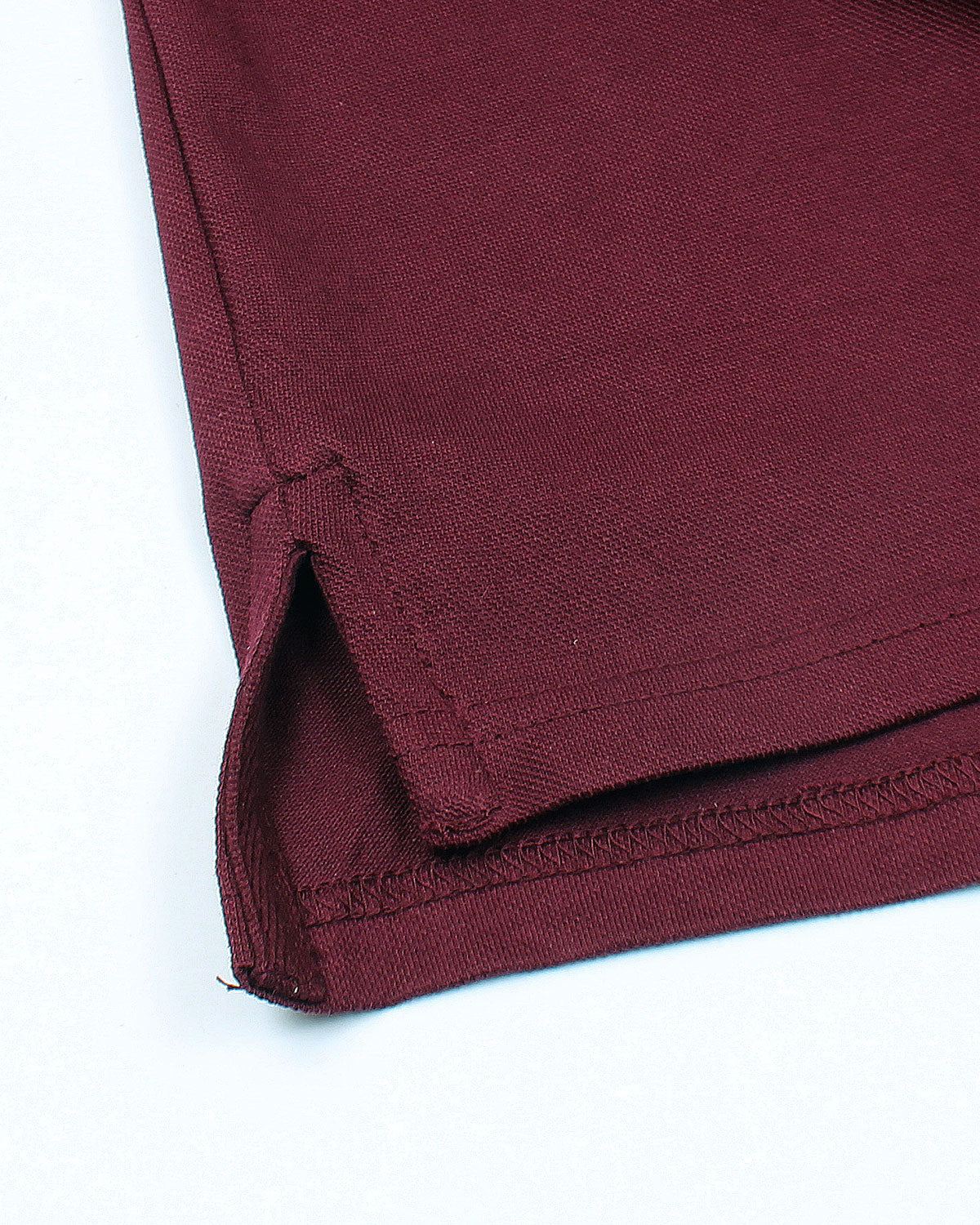 Premium Tommy Motive Polo - Maroon