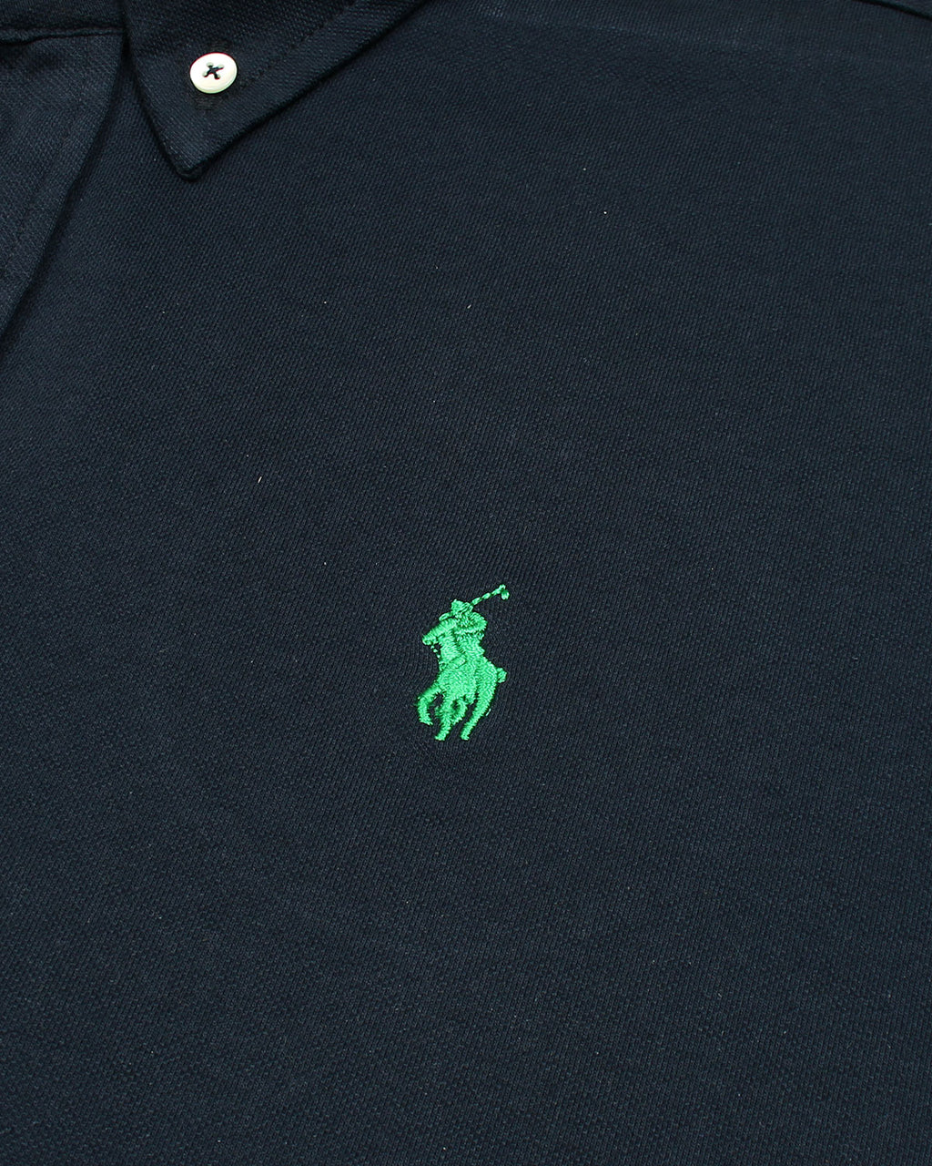 Premium Mesh Pique R/L Men Oxford Shirt - Navy Blue