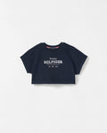 Exclusive Hilfiger Girls Crop Top Tee - Navy Blue