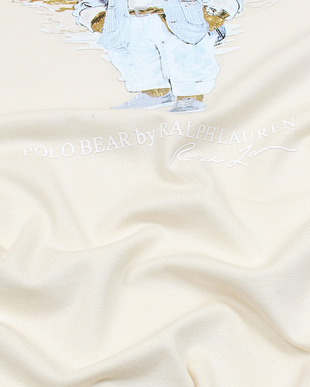 Exclusive R/L Men Bear Tee - Off White