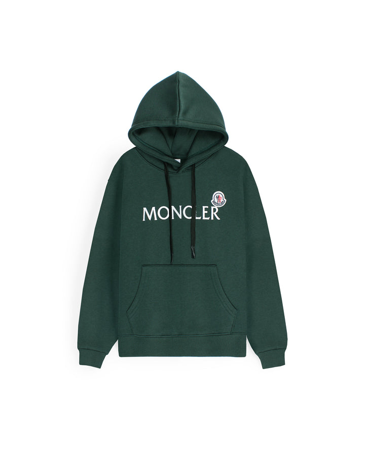Mon. Kids Logo Hoddie - Forest Green