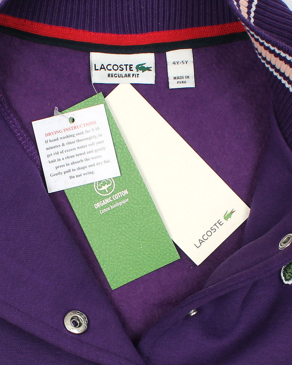 Kids Classic Baseball Jacket - Purple