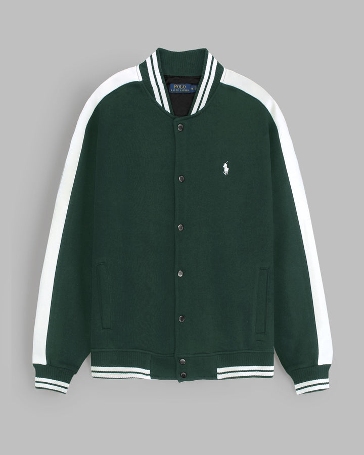 Premium Base Ball R-L Fleece Jacket - Green