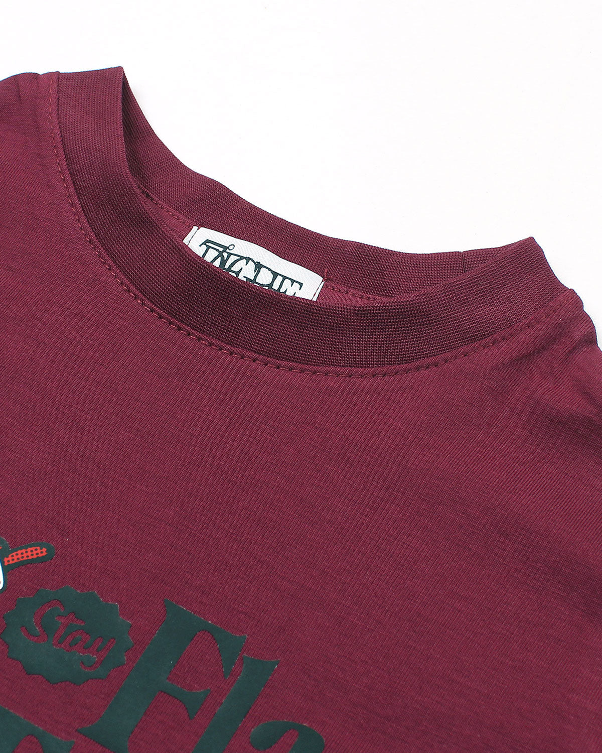 Kids Flag Fresh T Shirt - Maroon