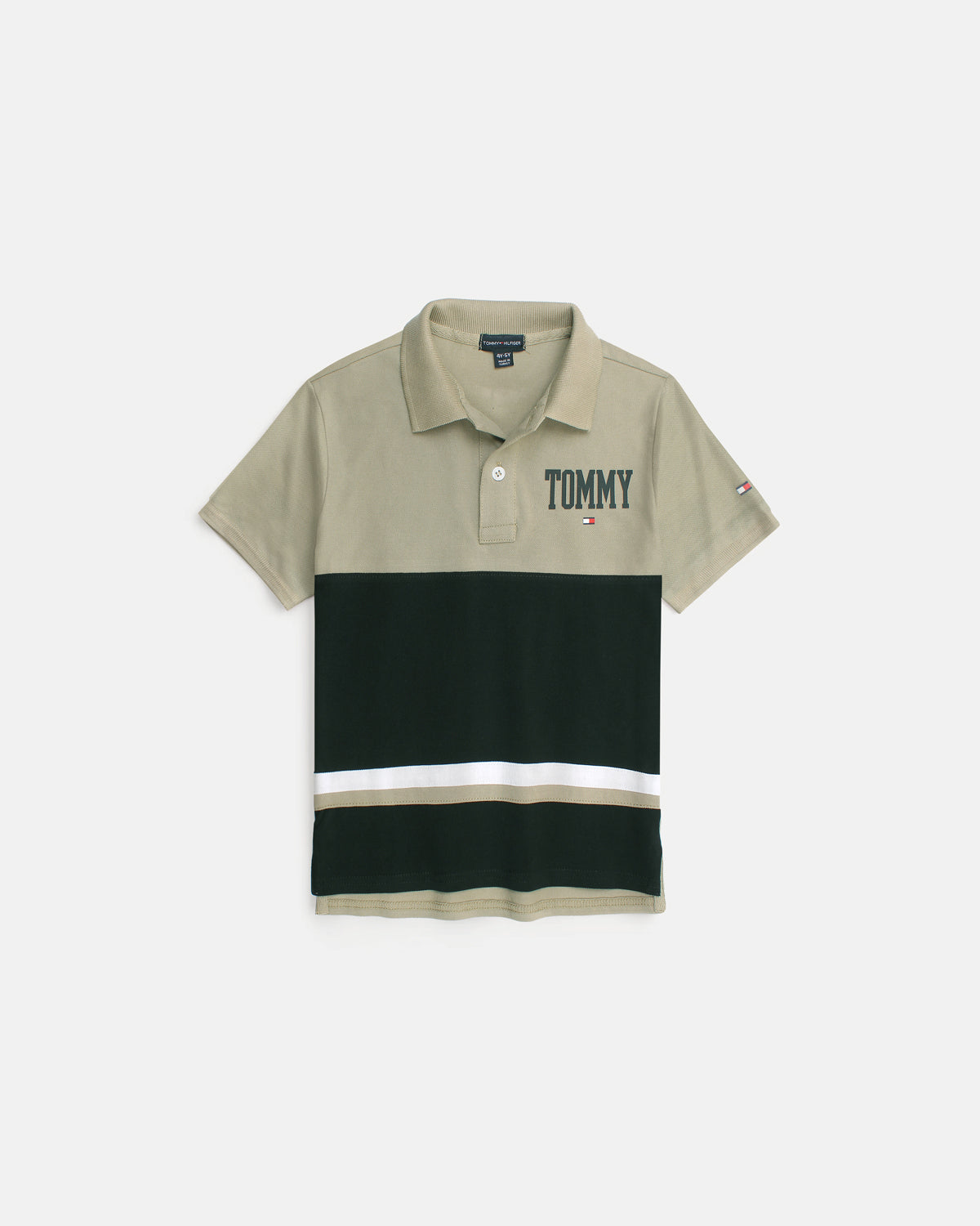 Kids Contrast Panel TH Polo Shirt - B-W-B