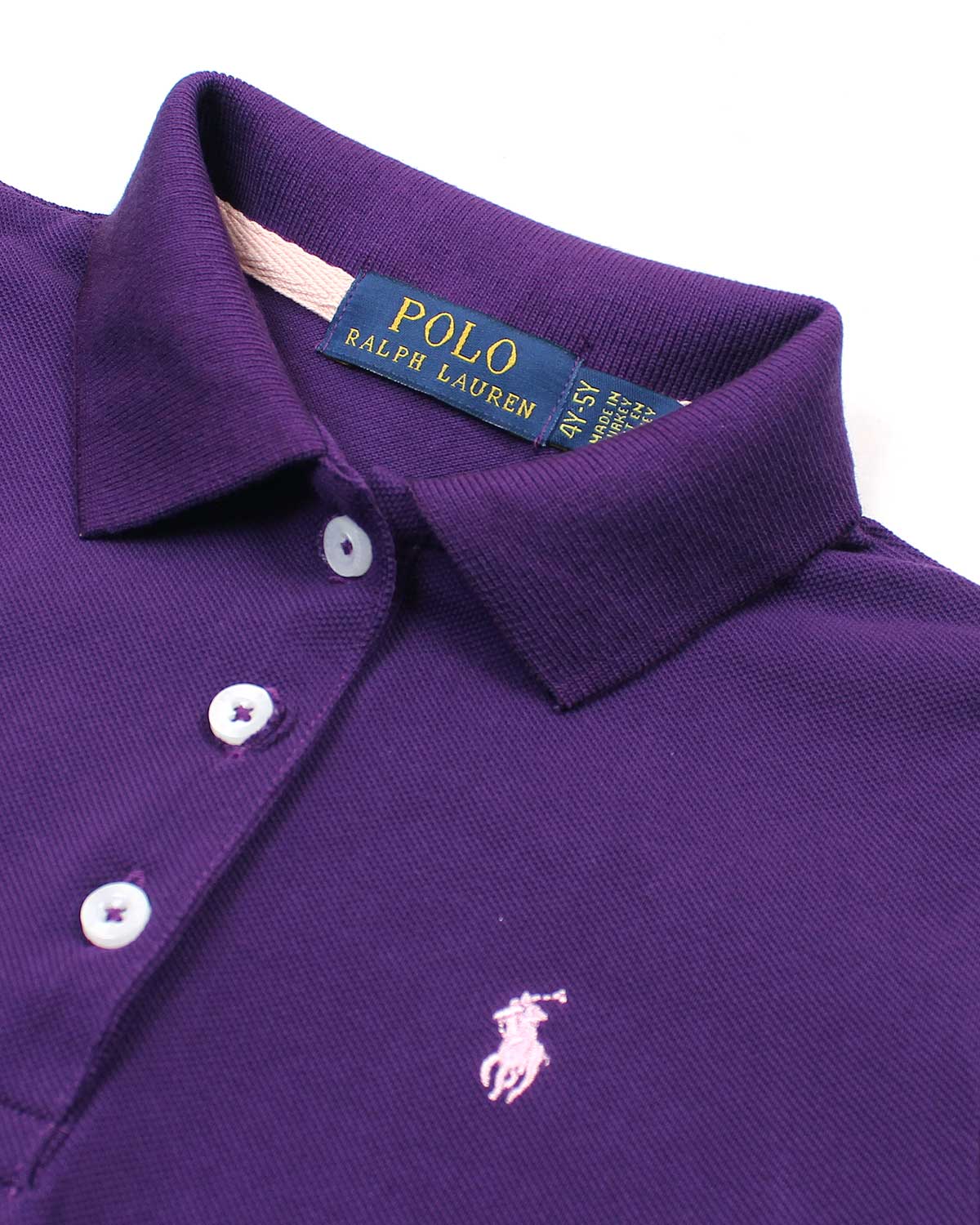 Baby Girl Iconic Polo Dress - Purple
