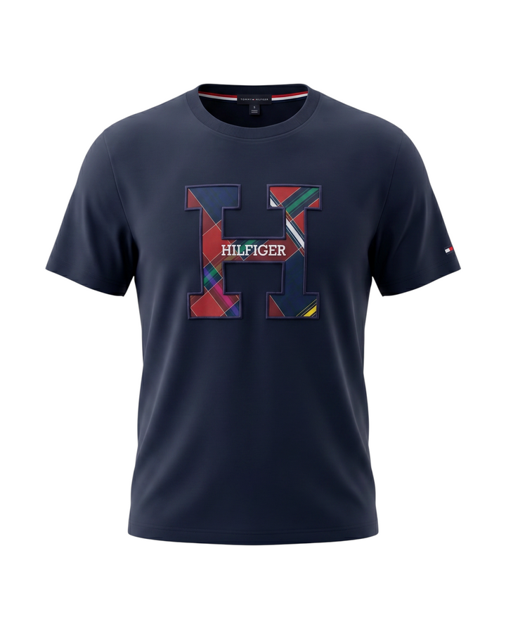Men's Hil. Motive T Shirt - Navy Blue