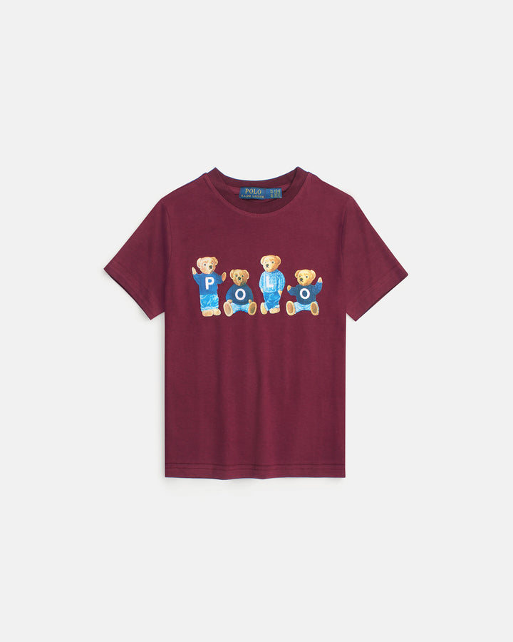Premium Kids Bear T Shirt - Maroon