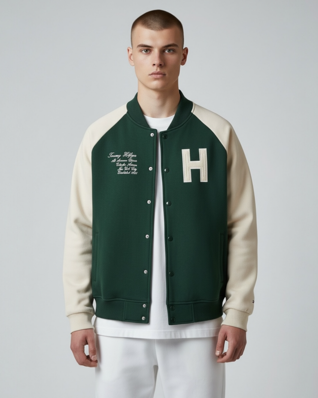 Premium TM Base Ball Jacket - Green