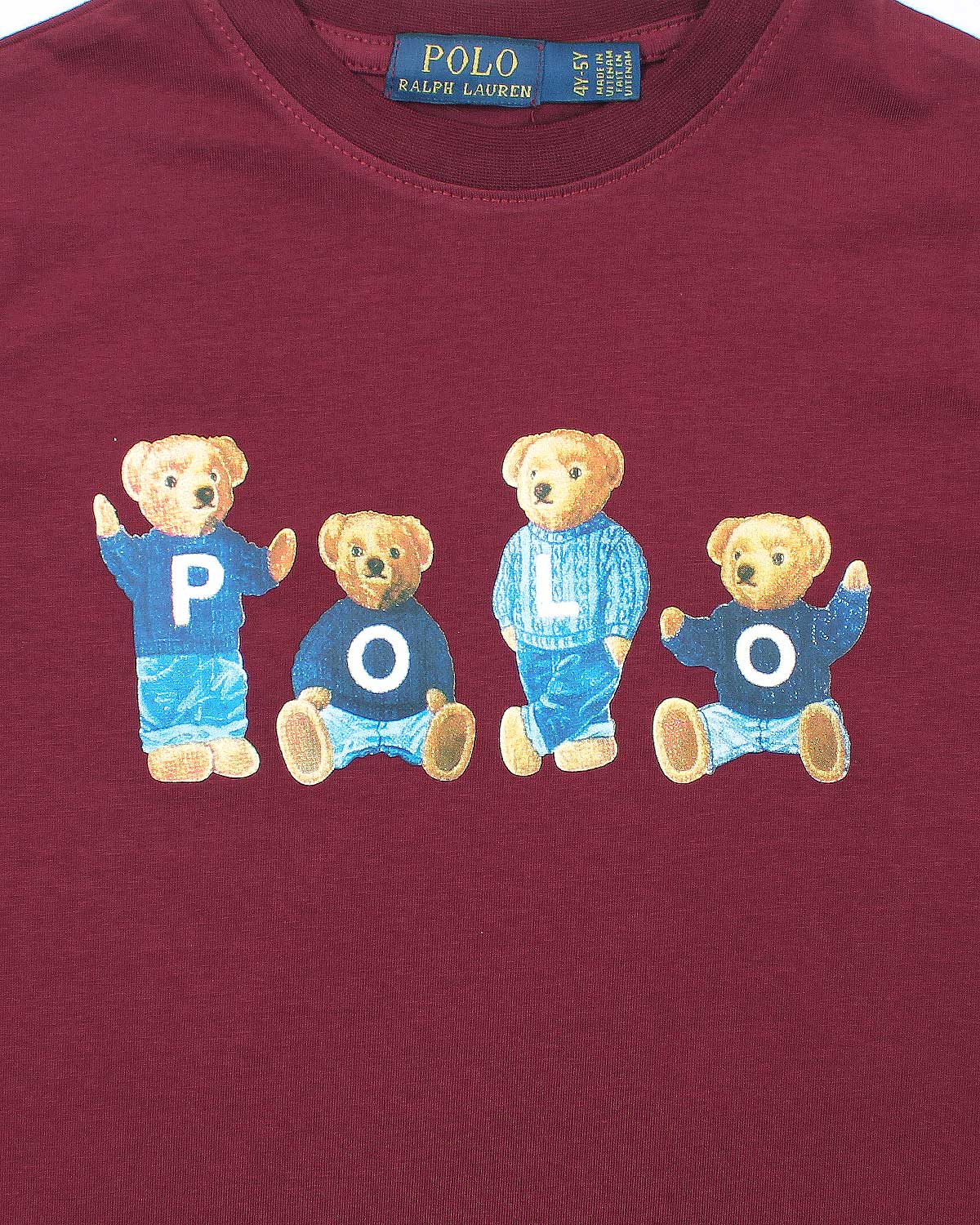 Premium Kids Bear T Shirt - Maroon