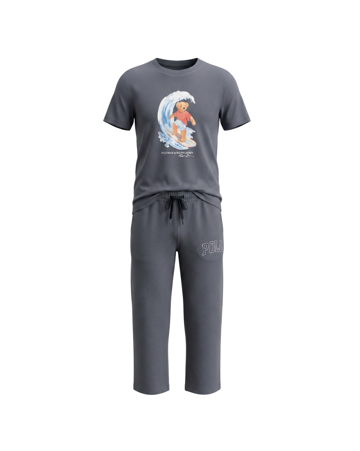 Kids Water Bear Tracksuit Set - Grey