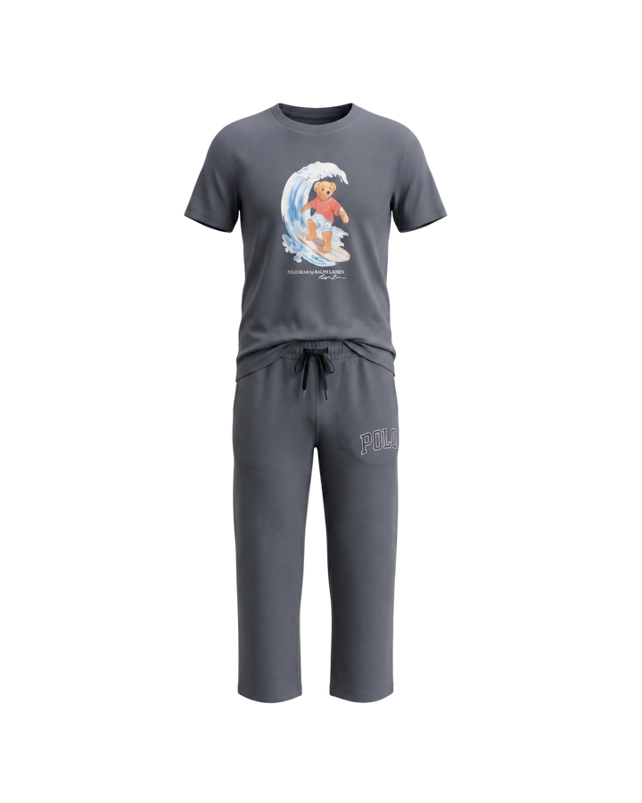 Kids Water Bear Tracksuit Set - Grey
