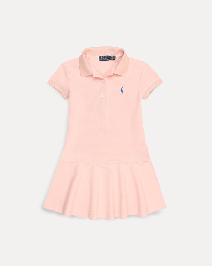 Baby Girl Iconic Polo Dress - Baby Pink