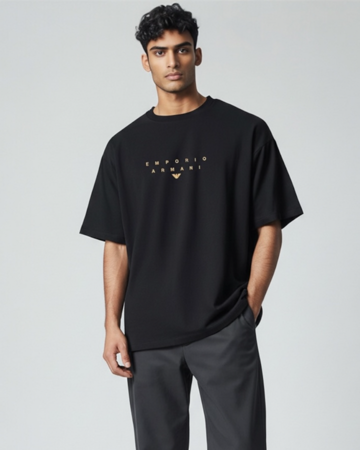 Premium Men's EM Oversize T Shirt - Black