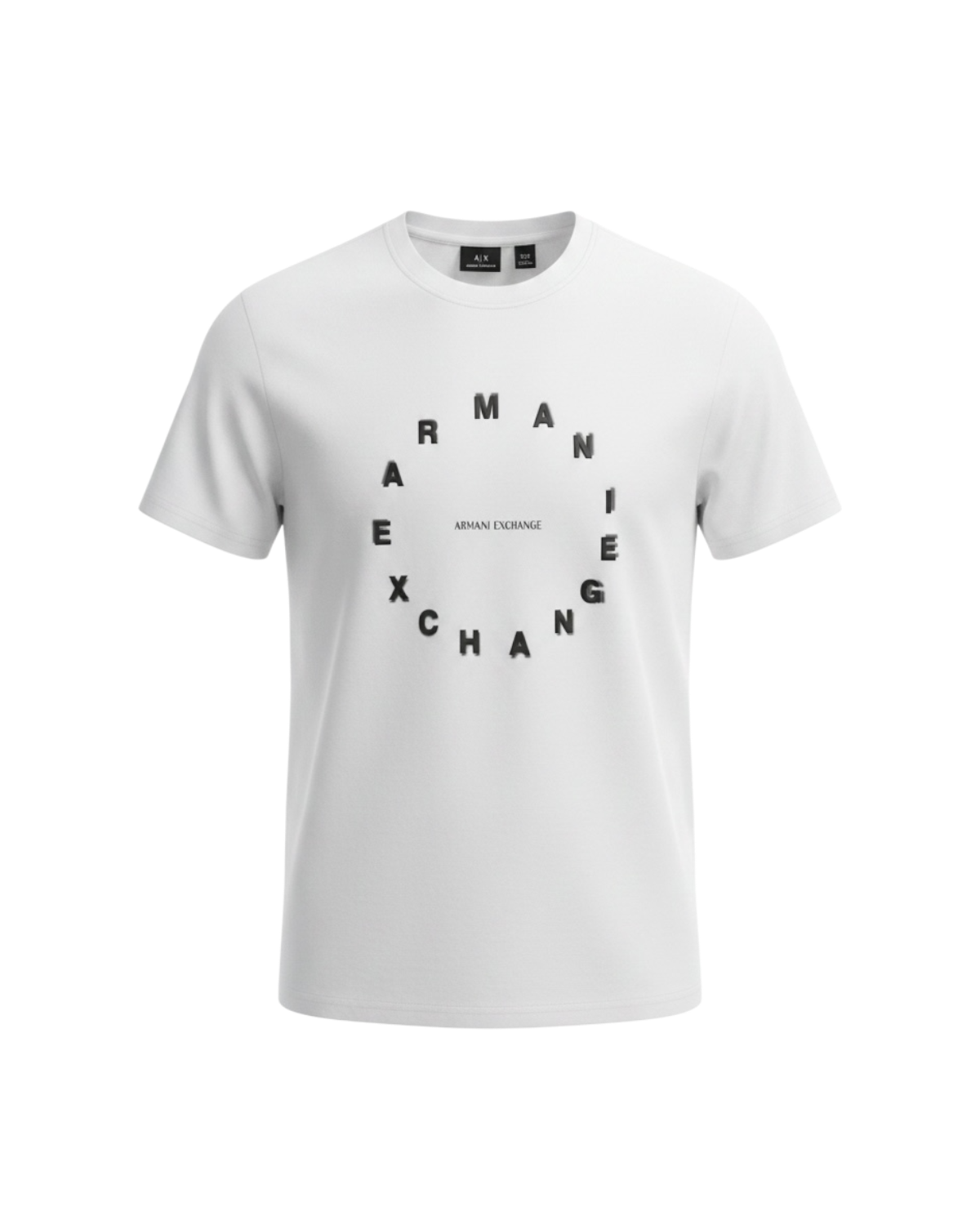 Men's A-X Round T Shirt - White