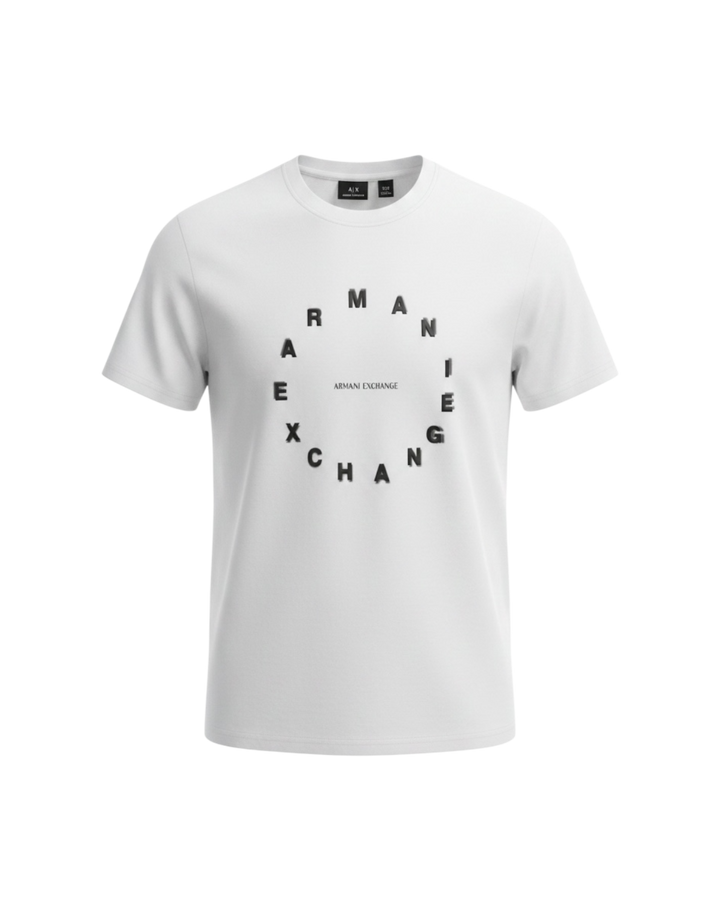 Men's A-X Round T Shirt - White