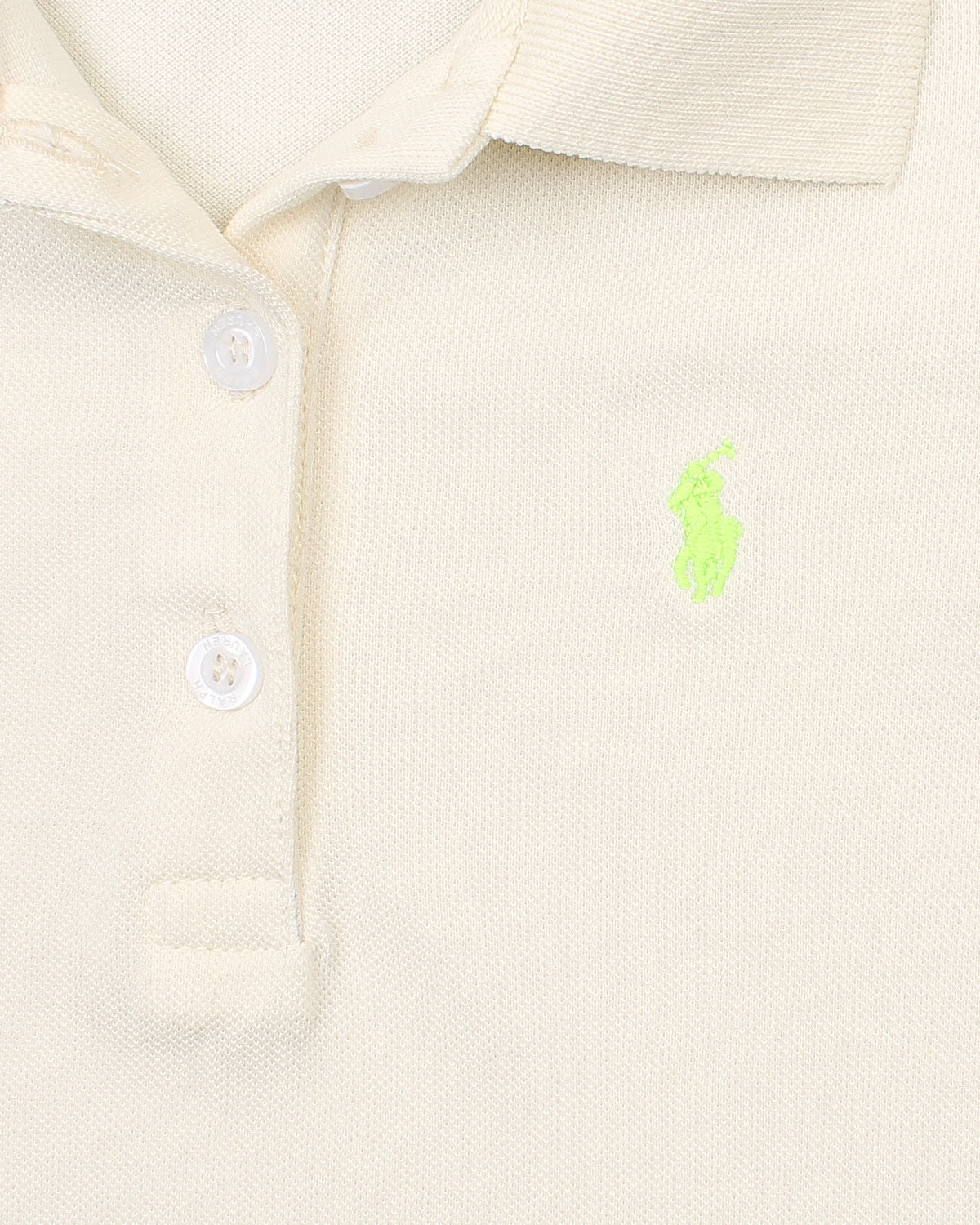 Baby Girl Iconic Polo Dress - Off White