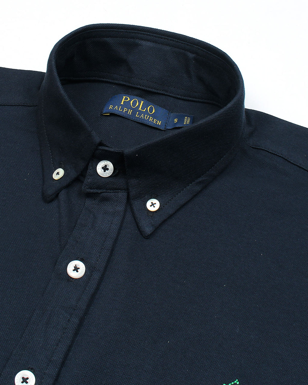 Premium Mesh Pique R/L Men Oxford Shirt - Navy Blue