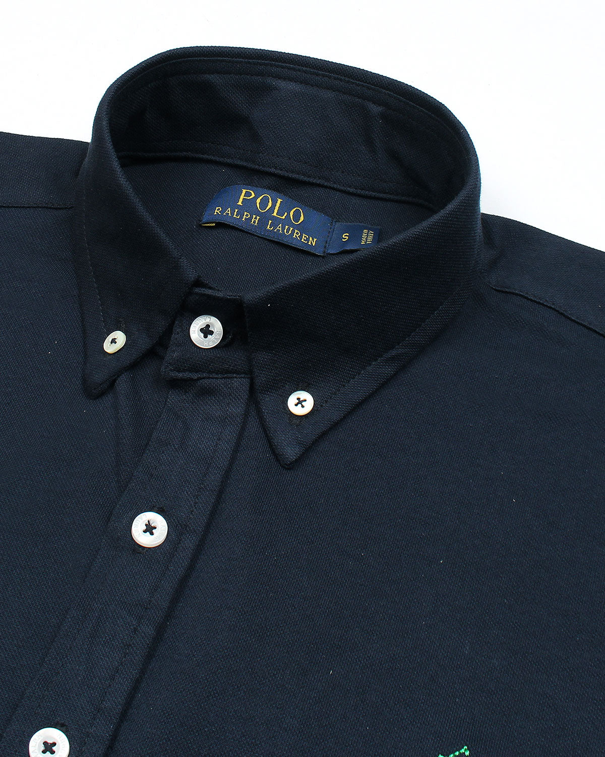 Premium Mesh Pique R/L Men Oxford Shirt - Navy Blue