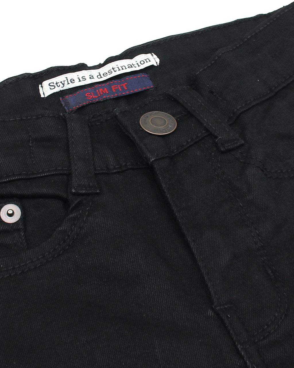 Premium Kids Denim Pants - Black