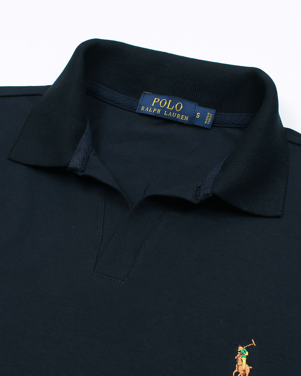 Iconic R-L Johnny Collar Polo - Navy Blue