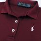 Premium Baby Girl R-L Polo Dress - Maroon