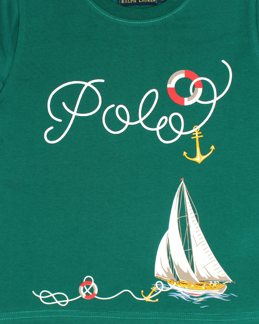 Exclusive Baby Girl R/L Polo Tee - Green