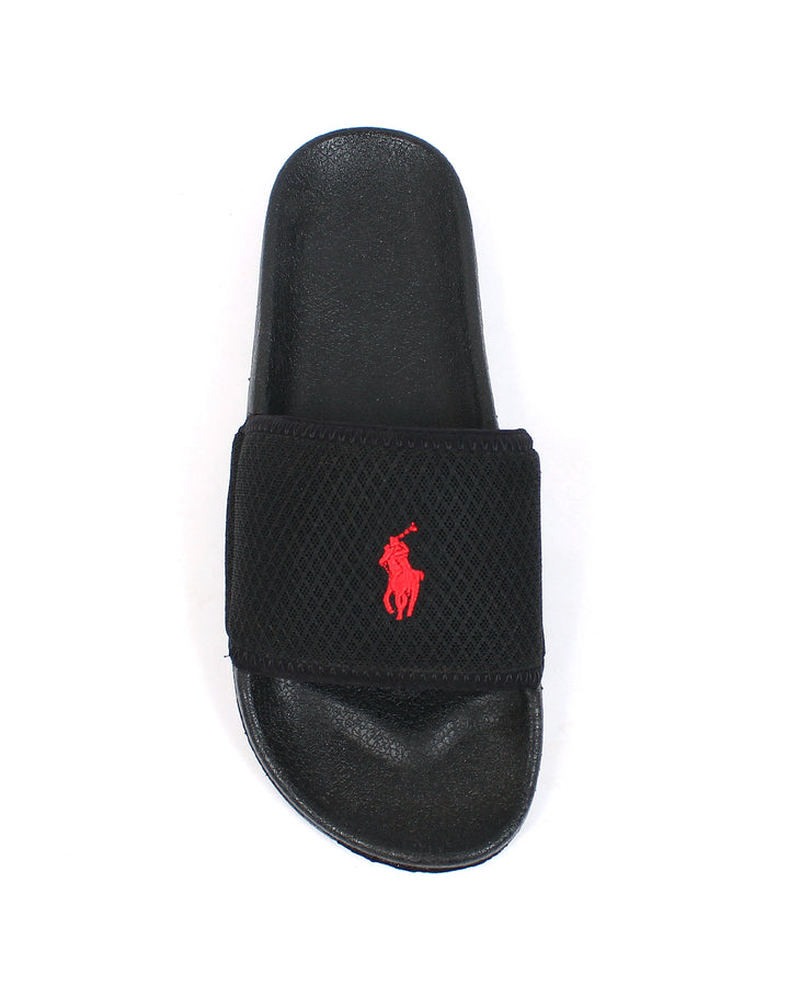 Premium Polo Men's Slides - Black
