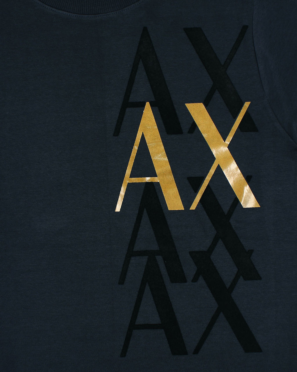 Exclusive A-X Fade Gold Men Sweat - Navy Blue
