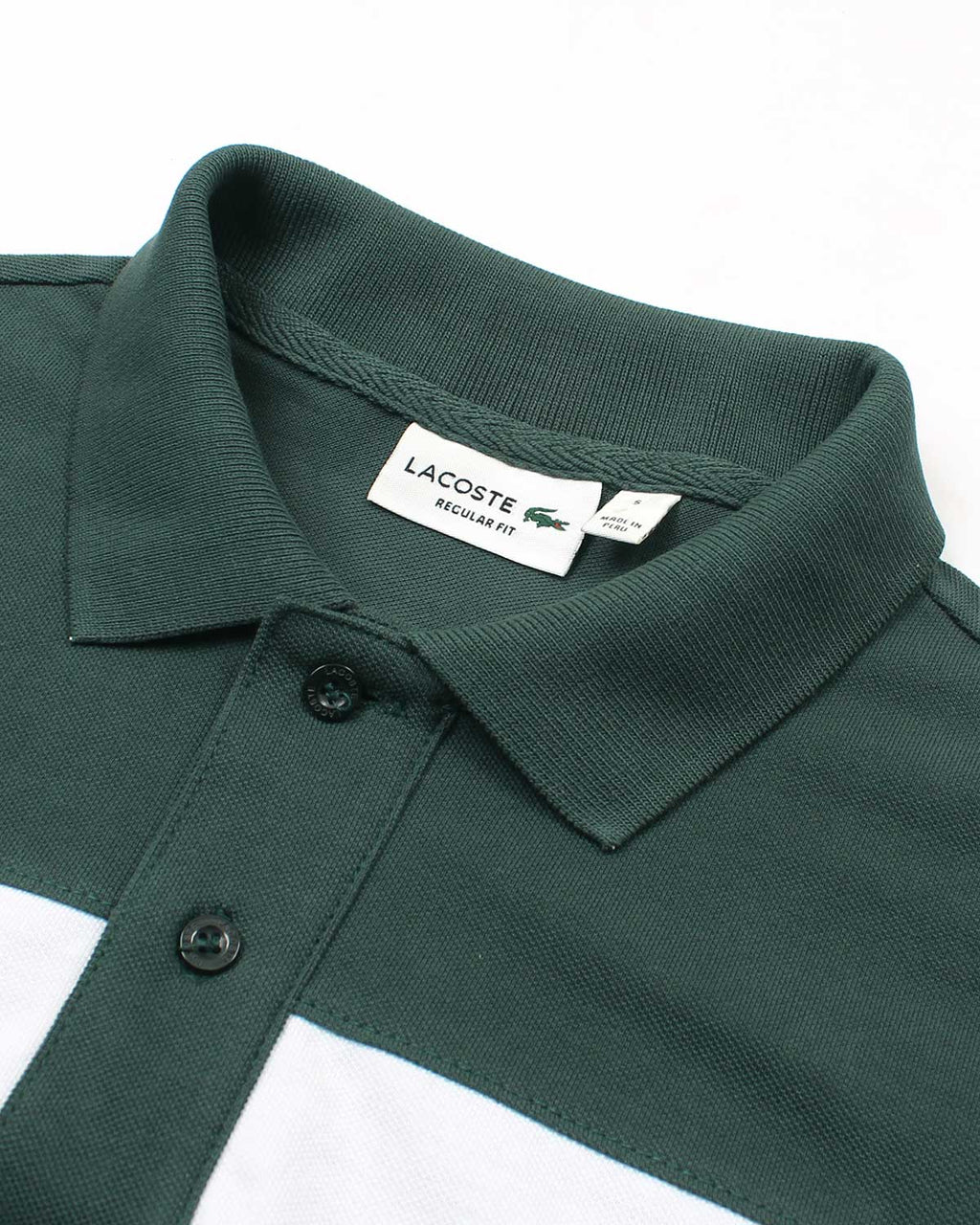 Men's Lac. Contrast Polo Shirt - Green