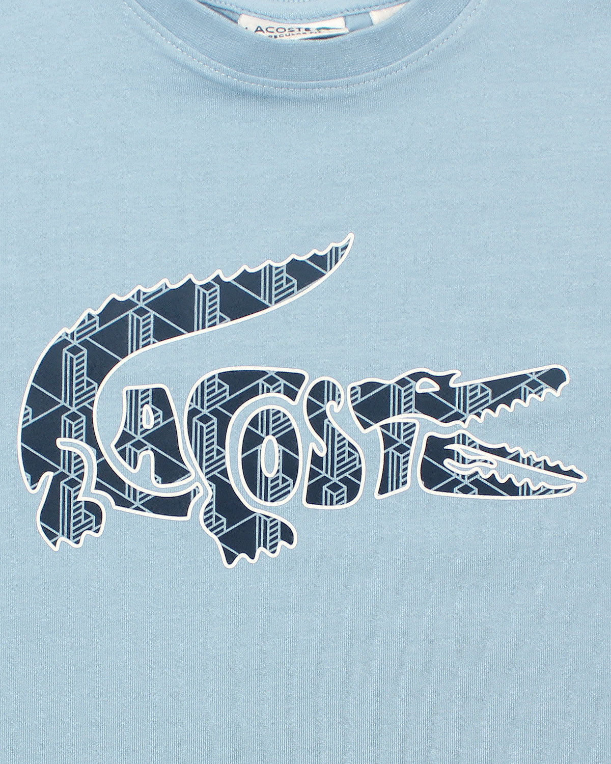 Baby Girls Croc. Oversized T Shirt - Sky Blue