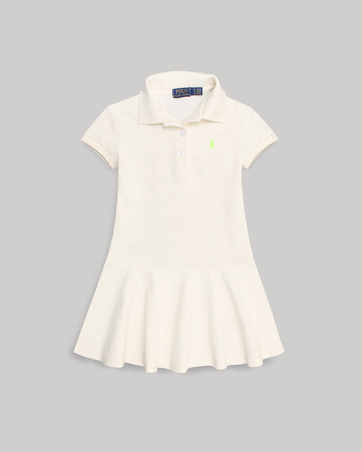 Baby Girl Iconic Polo Dress - Off White