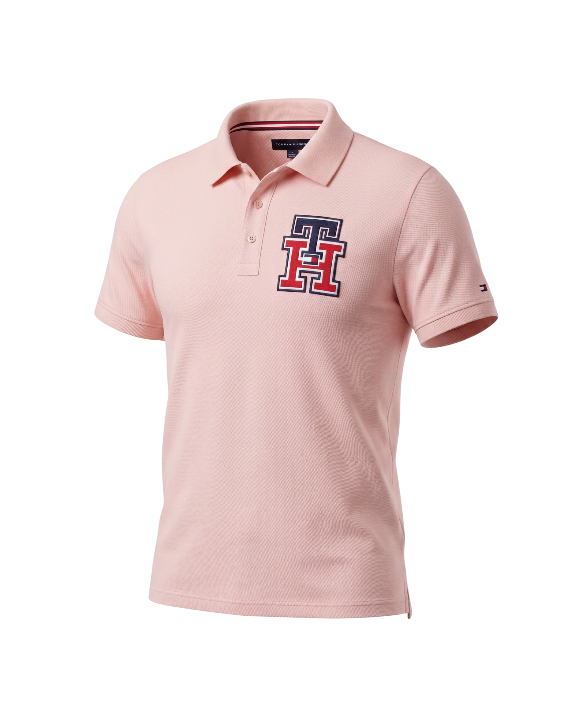 Premium Men's iconic TH Polo Shirt - Pink