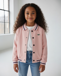 Kids Classic Baseball Jacket - Pink