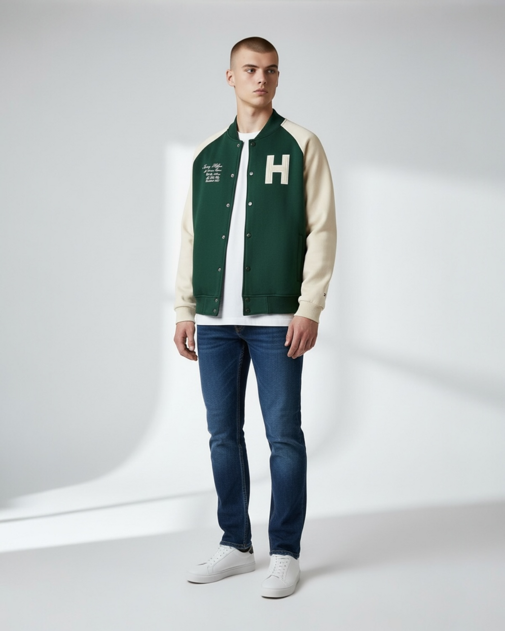 Premium TM Base Ball Jacket - Green