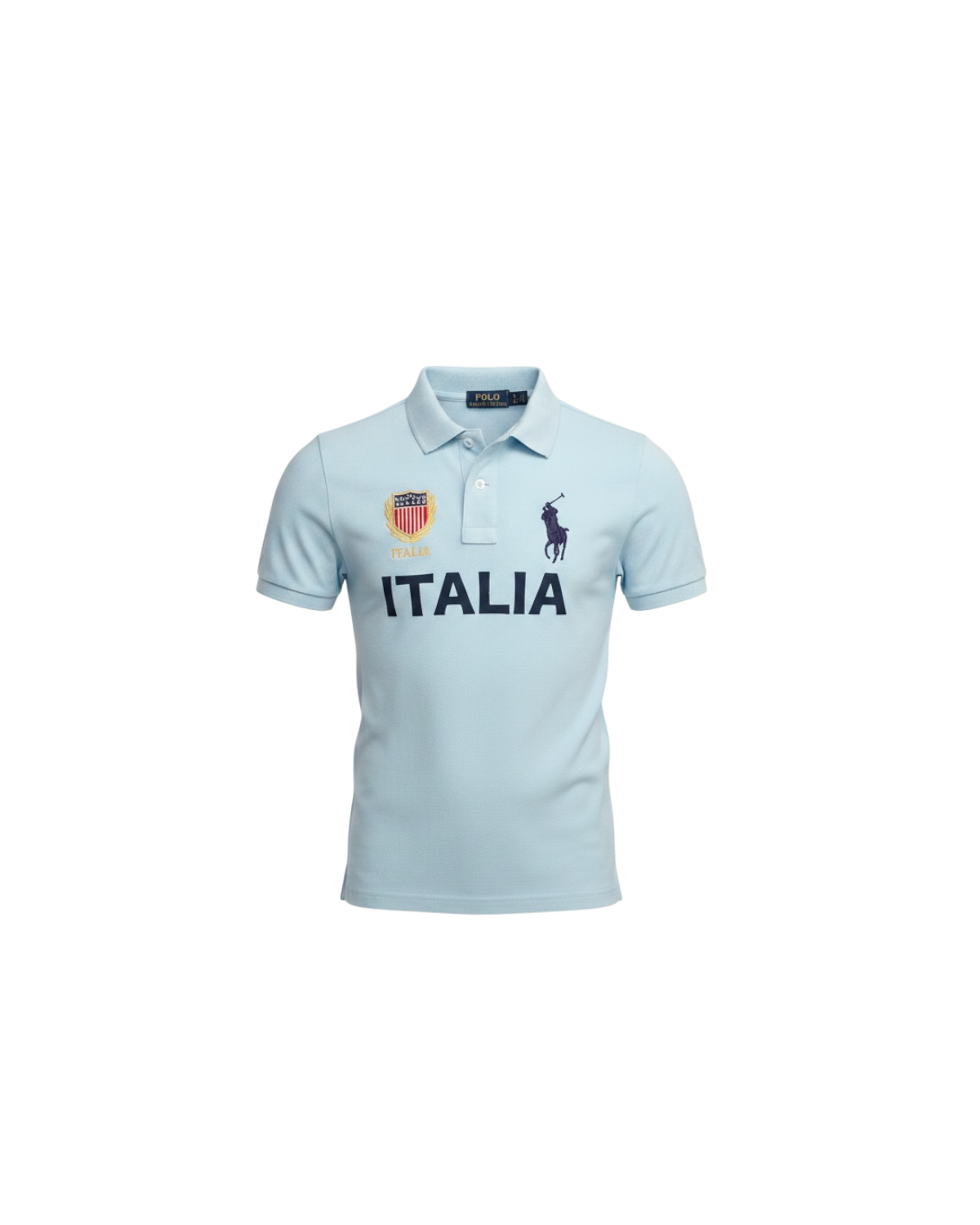 Kids Country ITALIA Polo Shirt - Sky Blue