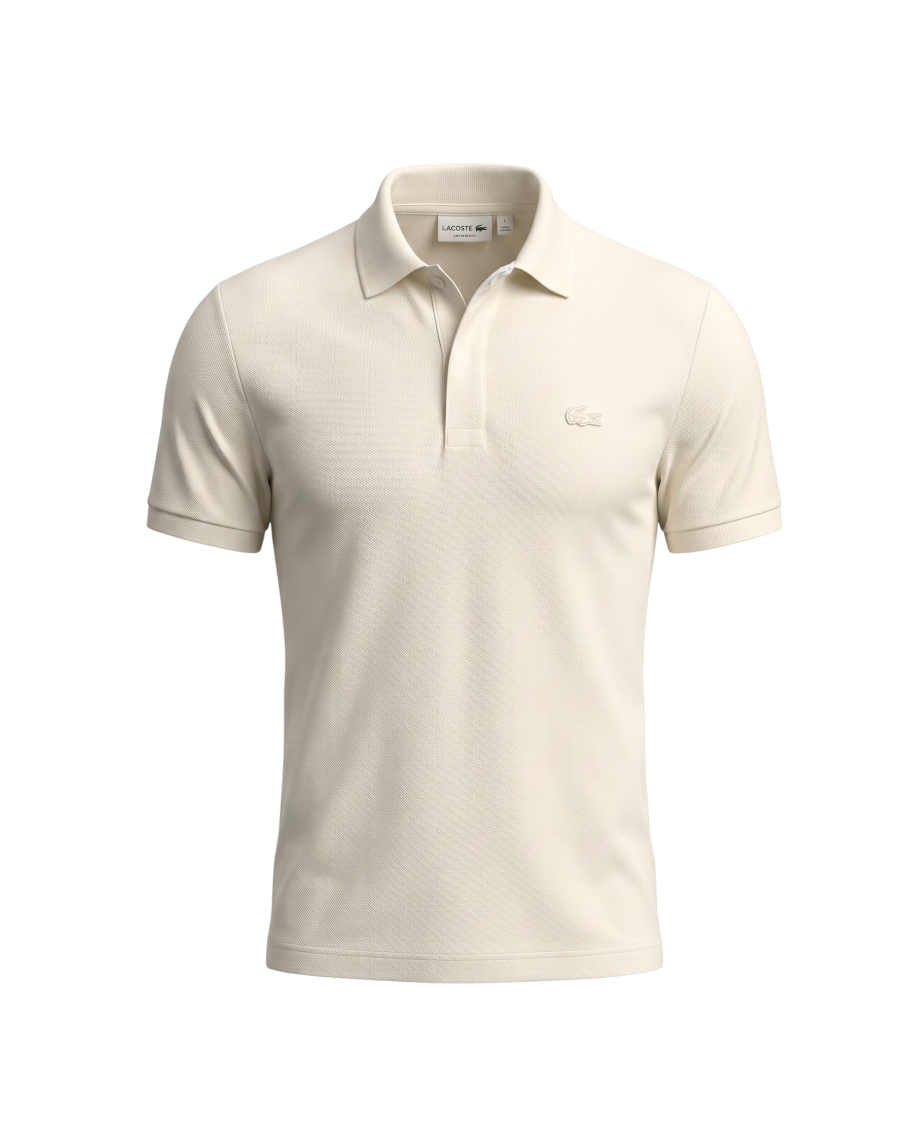Premium Men's Lac. Classic Polo Shirt - Off White