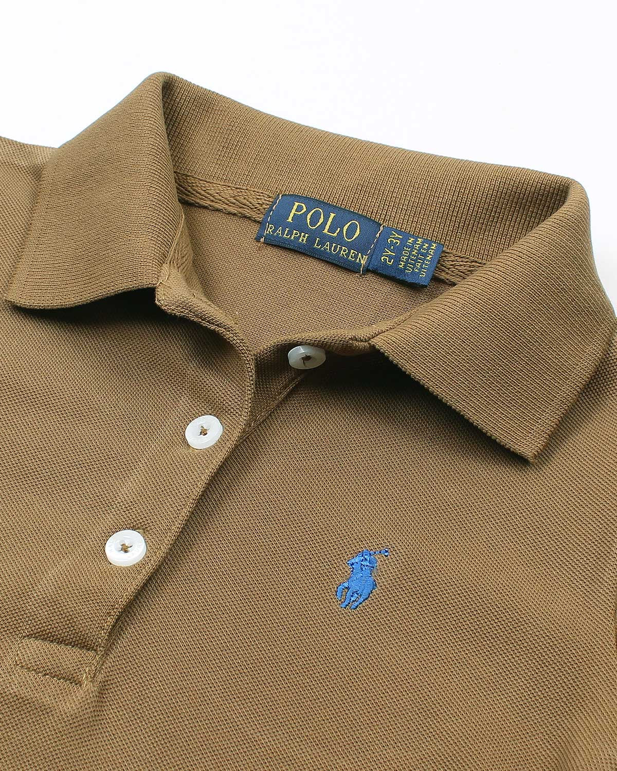 Baby Girl Iconic Polo Dress - Brown