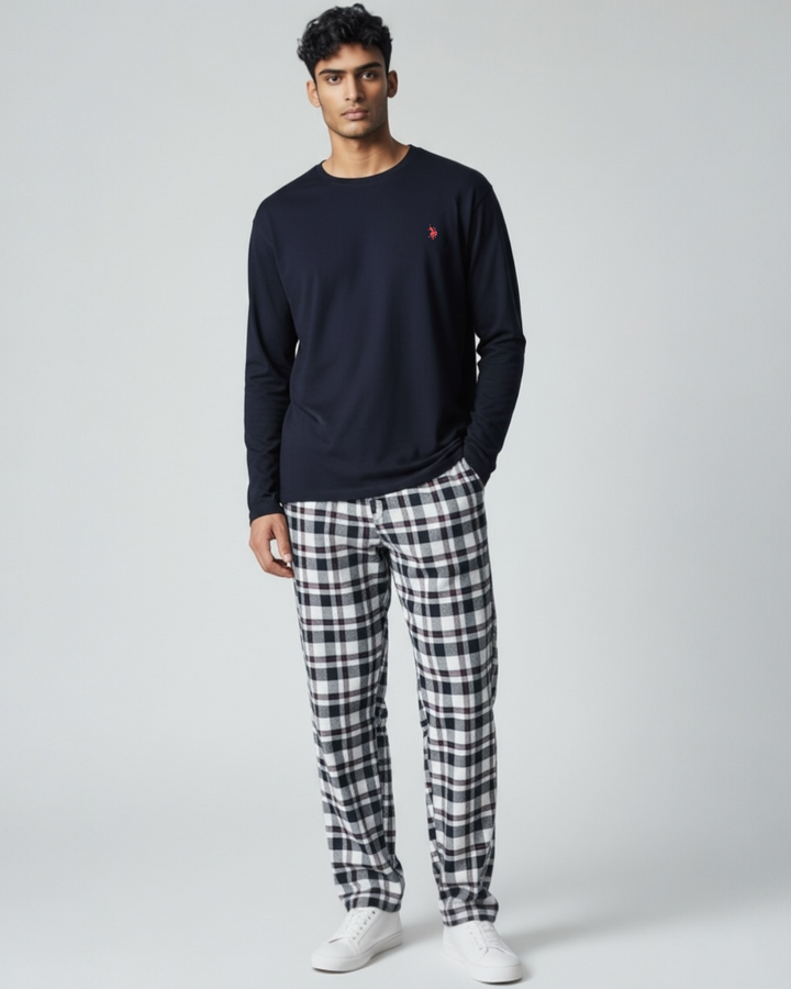 Premium Men's Lounge Wear Set - Navy