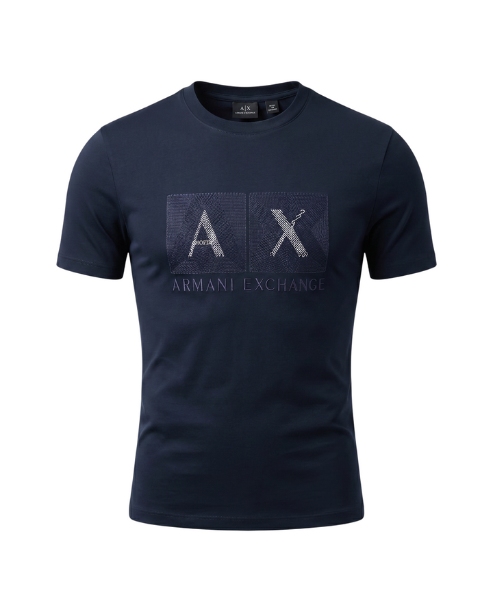 Men's A.X Emb. T Shirt - Navy Blue