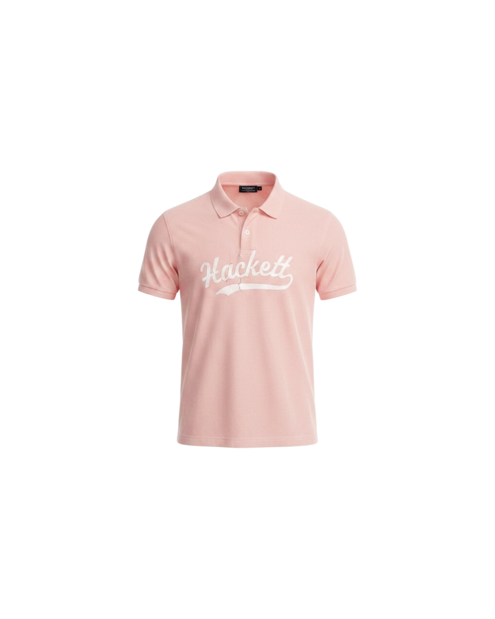 Kids Iconic HKT Logo Polo Shirt - Pink
