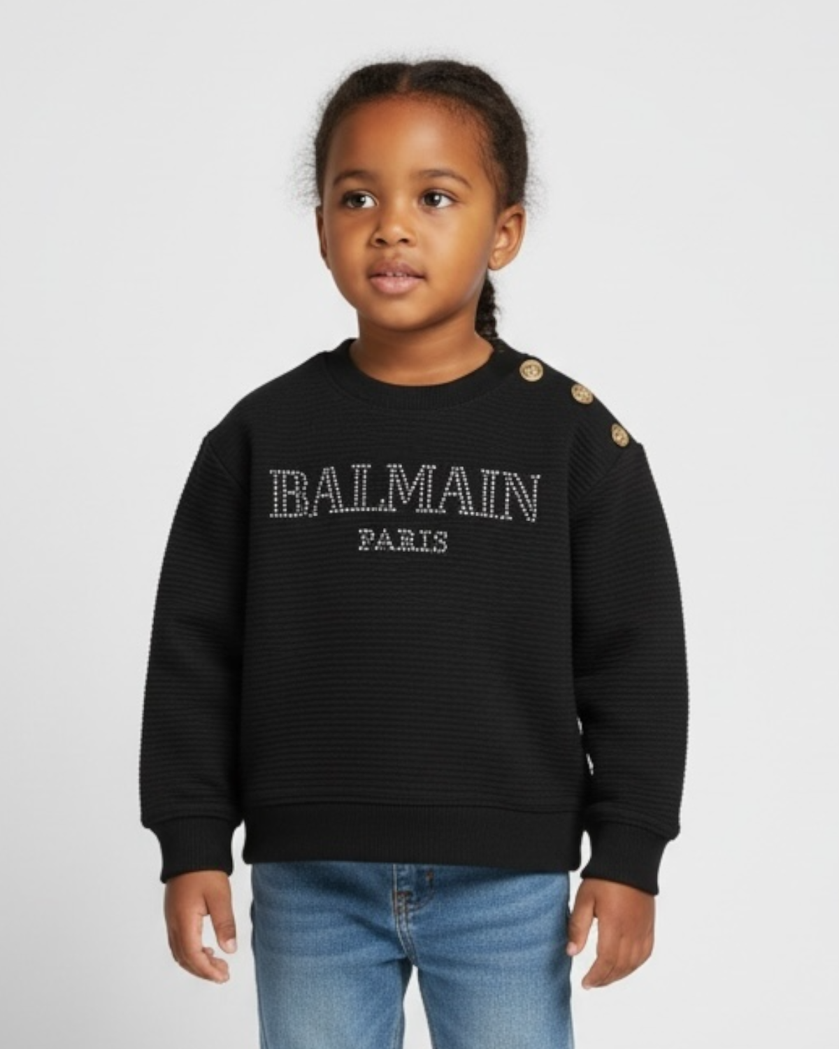 Exclusive Baby Girls Partywear Bal. Top - Black