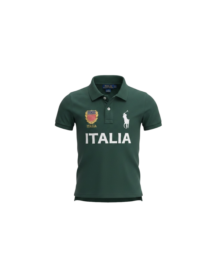 Kids Country ITALIA Polo Shirt - Green