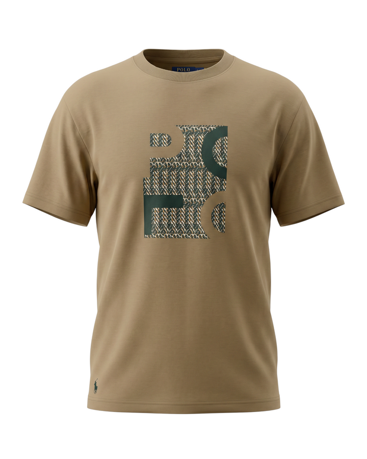 Men's Graphitic R-L Oversize T Shirt - Brown