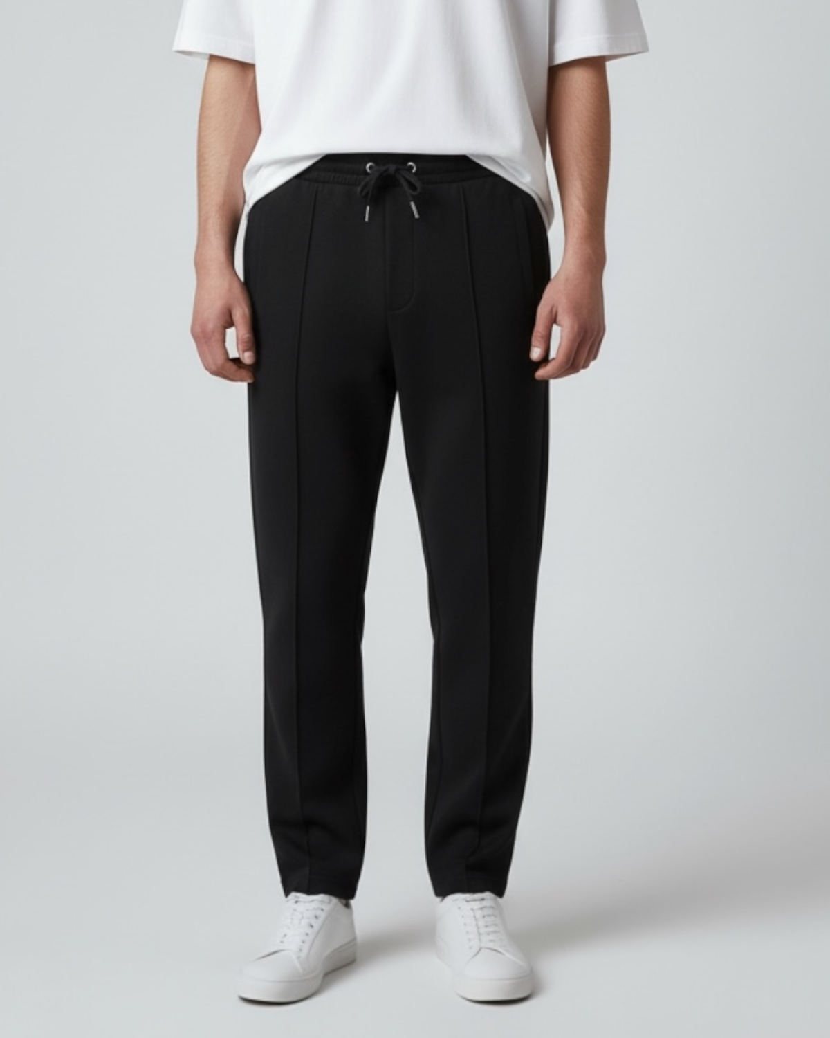 Premium Men's Pintuck Trouser - Black